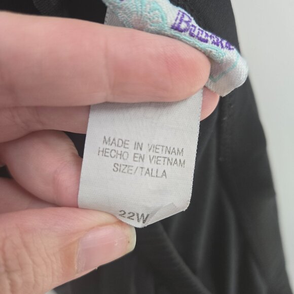 Vintage Delta Burke Black Swim Skirt 22W - Picture 5 of 6